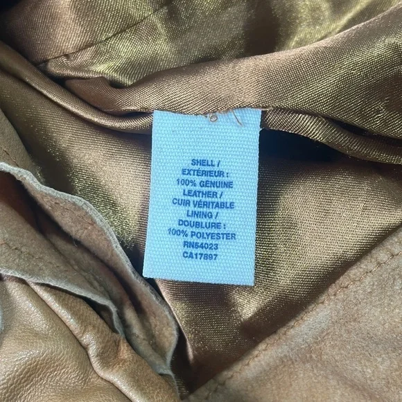 Old Navy Vintage Y2K Women XS Cropped Jacket
Genuine Leather Ruffle Tan Cognac - Picture 6 of 7